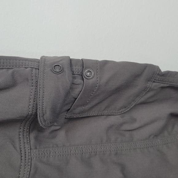 The North Face Pull On Ribbed Drawstring Waist Cropped Pants Gray - Picture 7 of 11